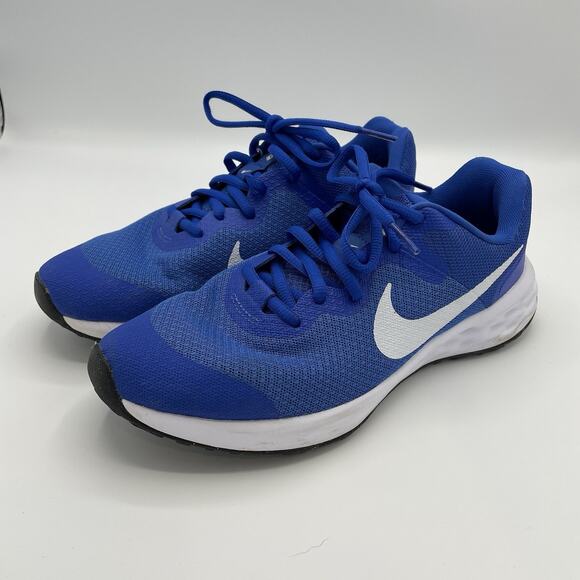 Nike Revolution 6 GS DD1096 411 Running Shoes Sneakers Youth Royal Blue 6 - Picture 1 of 6